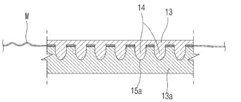 hair styling device cross section