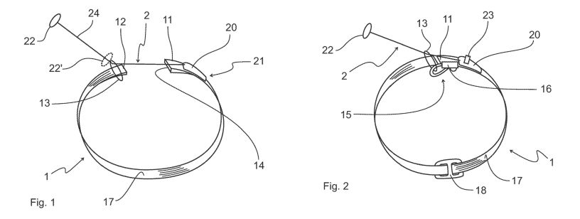 Fig. 1 and Fig. 2 – drawing from  EP3576521A1