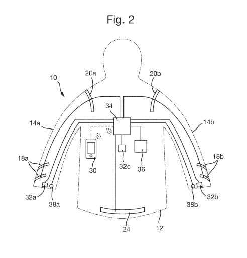 Fig. 2 – drawing from US 2018/304800 A1